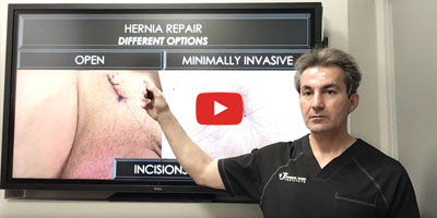What are the different techniques for hernia repair by Dr Iraniha