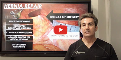 What to expect the day of hernia surgery by Dr. Iraniha