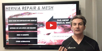 Can surgical mesh be removed by Dr. Iraniha