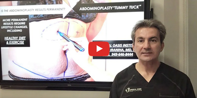 What problems does tummy tuck resolve by Dr. Iraniha