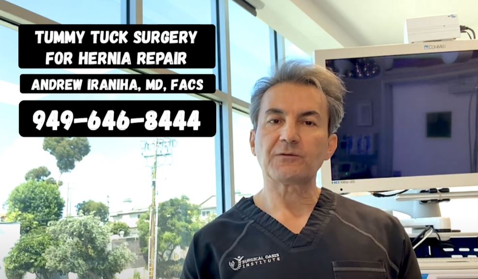 Tummy tuck surgery for hernia repair by Dr. Iraniha