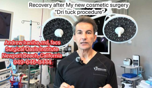 Recovery After my new Dri Tuck cosmetic surgery procedure